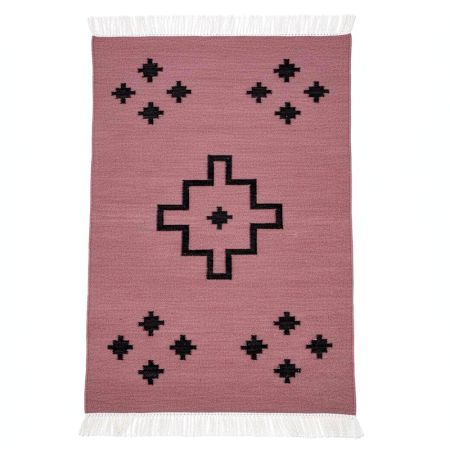 Handmade Multicolor Wool Dhurrie Vintage For Home